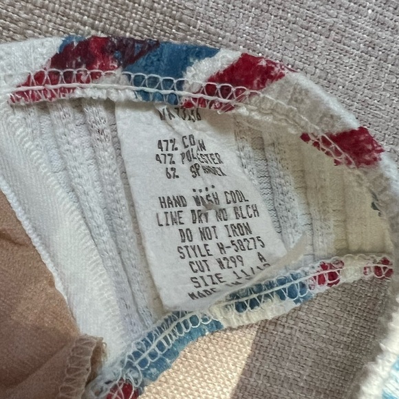 New rare never worn 1980’s red white and blue high cut bikini size 11/12. - Picture 8 of 8